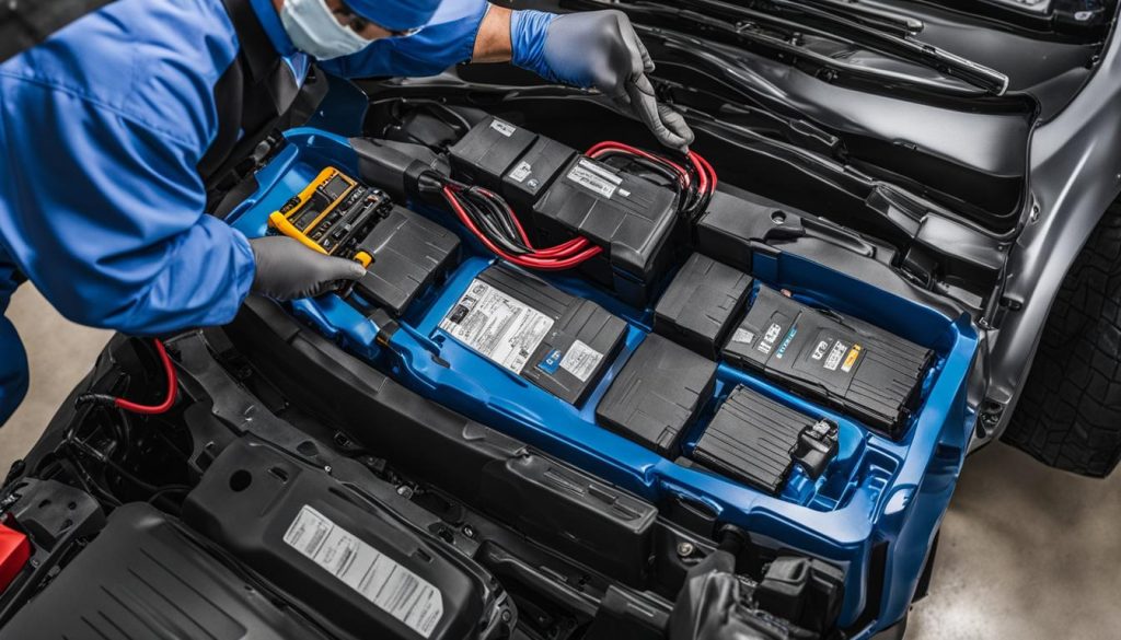 Electric car battery maintenance image